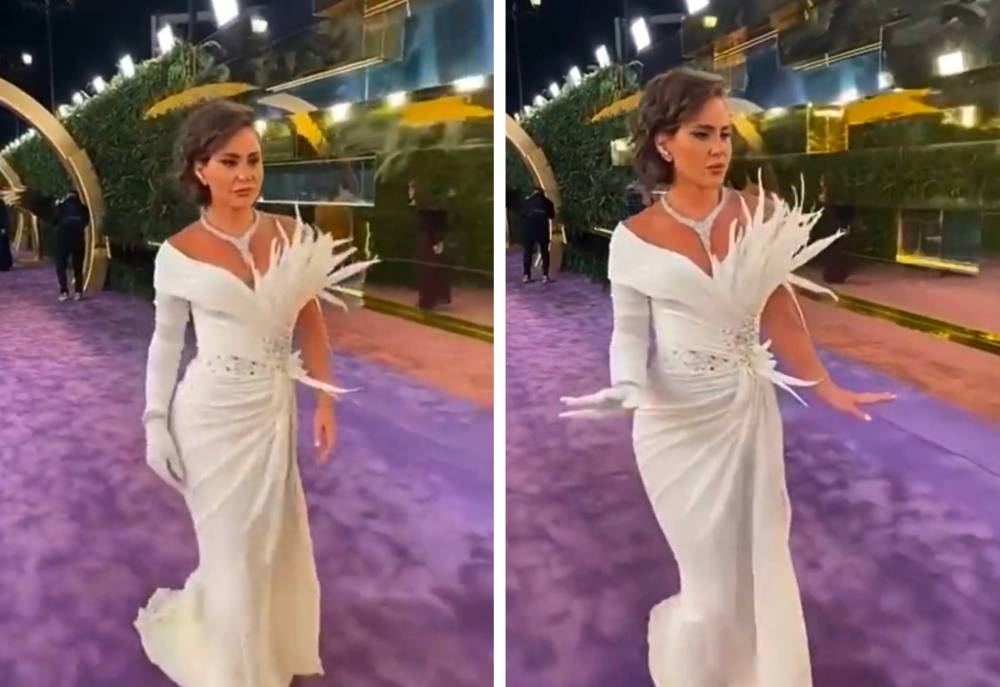 بالفيديو.. لحظة دخول الفنانة السورية ديمة قندلفت لحفل «Joy Awards»