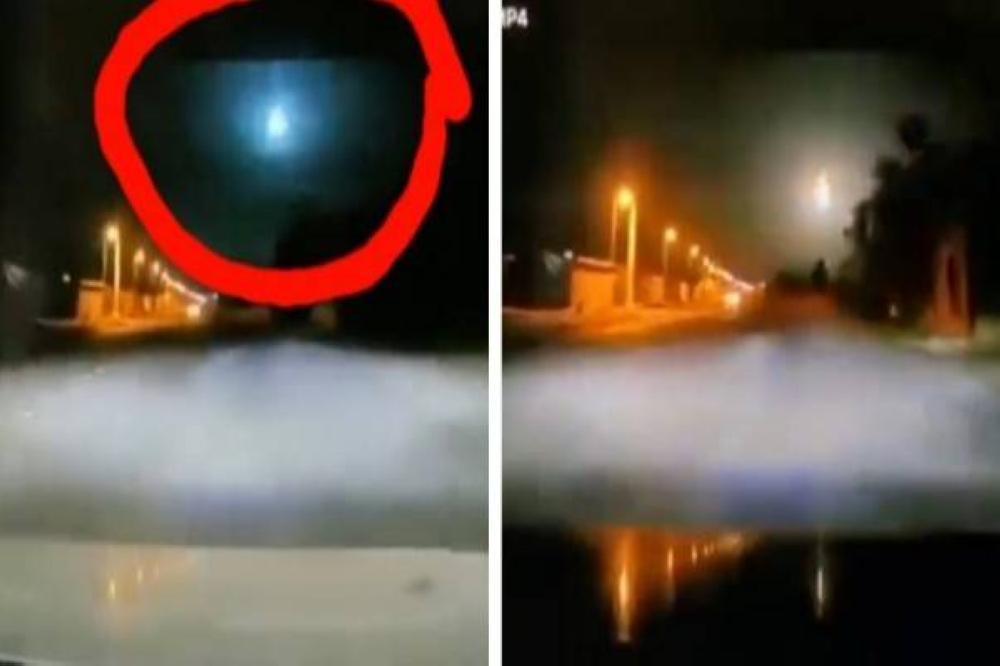 شاهد.. لحظة سقوط نيزك في الدوادمي