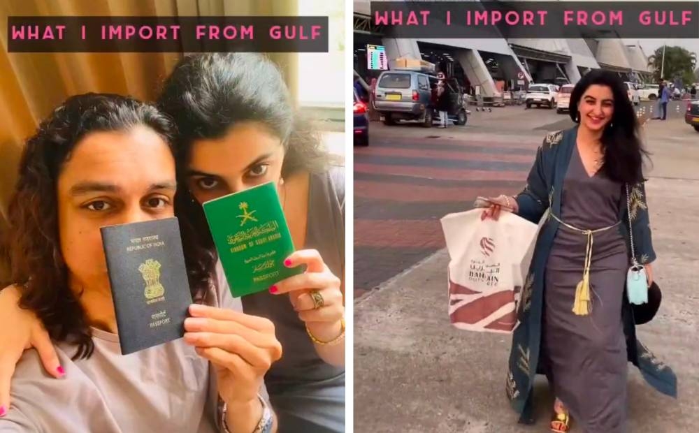 شاهد.. مواطنة توثق رحلة سفرها من السعودية إلى الهند للزواج من شاب هندي