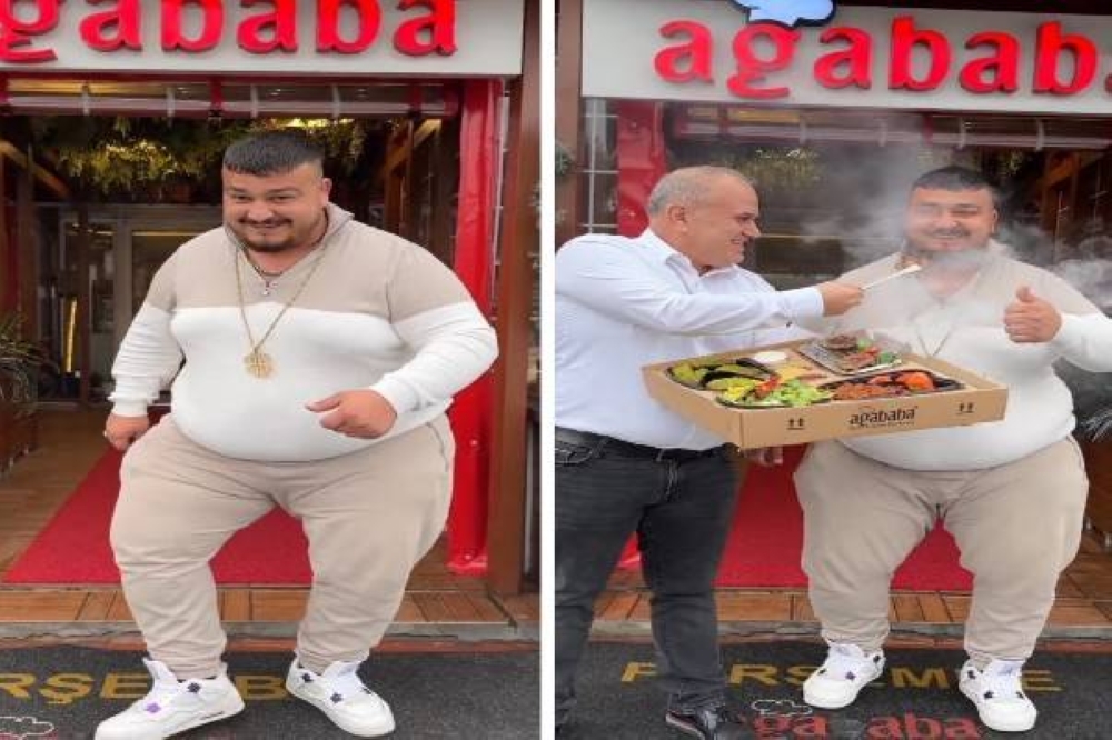 بعد شائعة وفاته أسفل الزلزال المدمر.. شاهد: المشهور التركي "ياسين جنكيز" يظهر مجدداً ويهز كرشه أمام مطعم