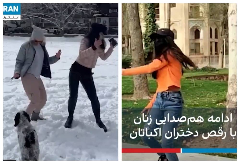 شاهد فيديو جديد لفتيات إيرانيات يرقصن على الأغنية الأمريكية الشهيرة "Calm down"