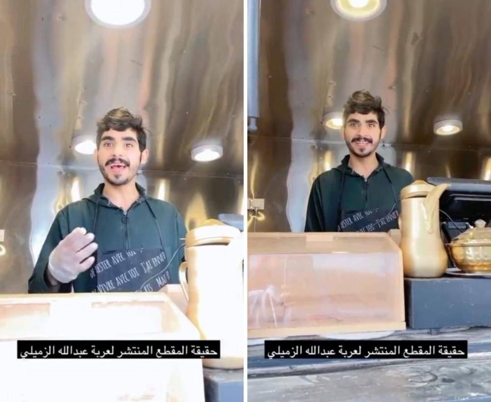 شاهد.. عبدالله الزميلي يكشف حقيقة فيديو سكب مادة سائلة على عربته