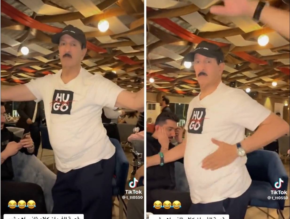 شاهد .. الفريان يرقص على أغنية "شاب الشعر يا عبيد" داخل مطعم بالقاهرة