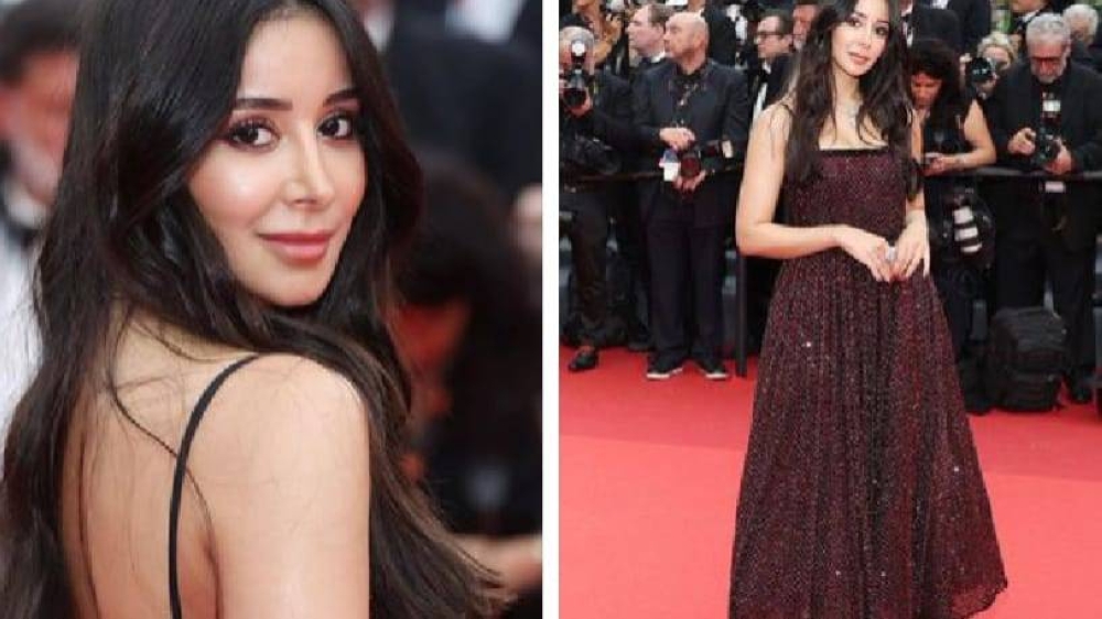 شاهد.. أحدث إطلالة للفنانة أسيل عمران في مهرجان "كان" السينمائي بفرنسا