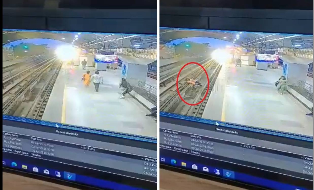 بسبب حبه الشديد لها .. شاهد: هندي يباغت زوجته من الخلف ويقفز بها تحت عجلات القطار والكشف عن مصيرهما