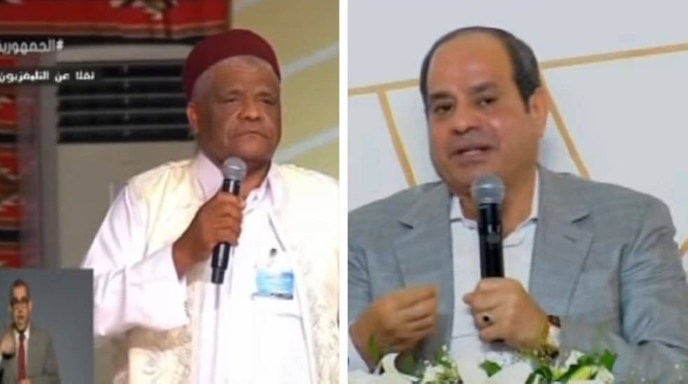 الرئيس السيسي يمازح مواطن مصري: معاك فلوس كتير؟..شاهد رد الأخير