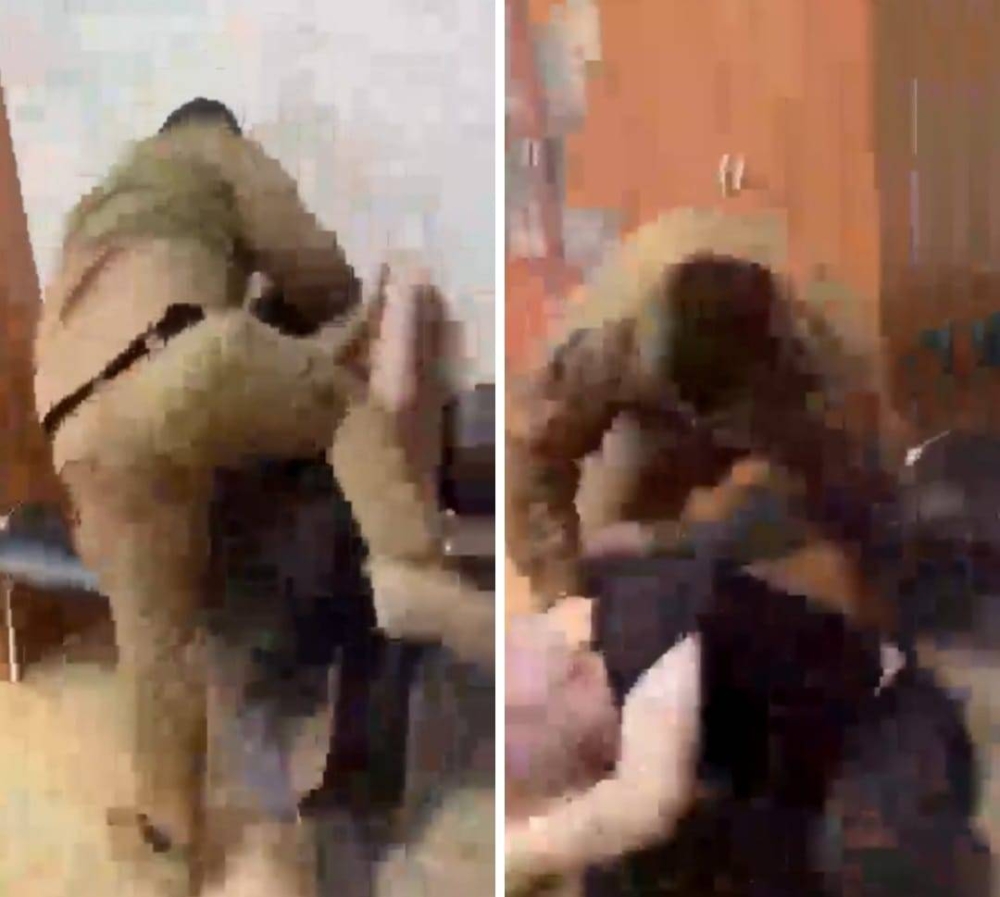 شاهد.. نجل رئيس الشيشان قديروف يعتدي على شخص حرق القرآن.. ووالده يعلق