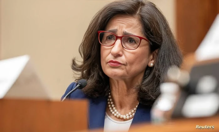 رئيسة جامعة كولومبيا "نعمت شفيق" تعلن استقالتها من منصبها