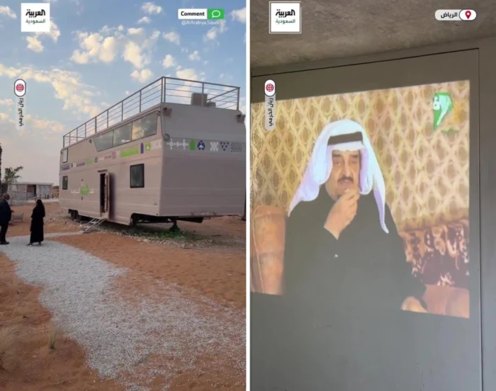 «مكون من طابقين ويضم مقتنيات نادرة».. شاهد.. كرفان ‎الملك فهد الذي كان يقضي فيه رحلاته