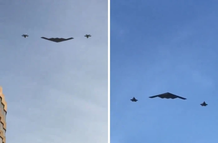 شاهد: قاذفات قنابل أمريكية من طراز B-2  تصل قاعدة دييغو غارسيا بالقرب من  إيران