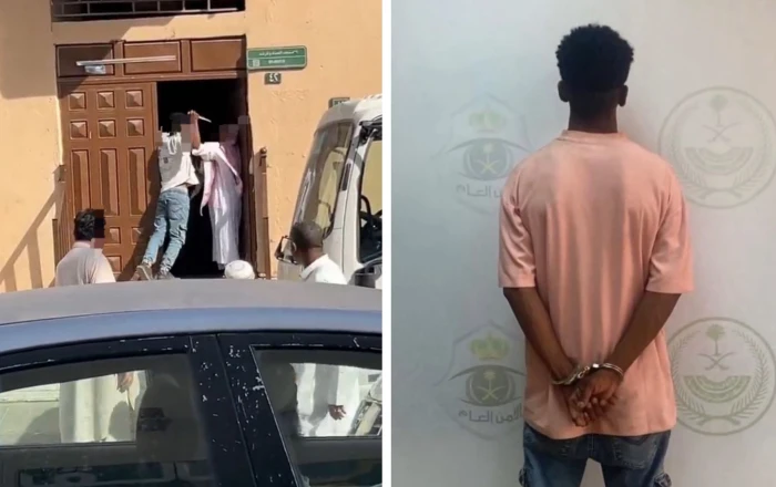 القبض على عامل حاول الاعتداء على آخر وطعنه أمام مسجد في الرياض
