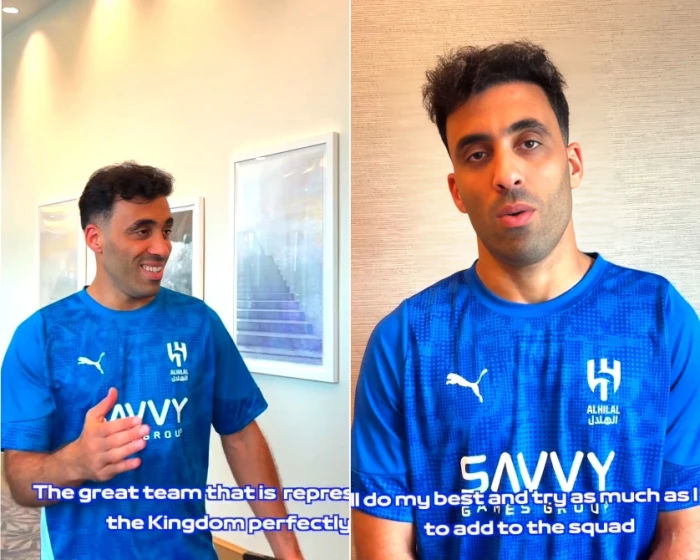 بالفيديو: أول ظهور لعبد الرزاق حمدالله بعد إعلان انضمامه للهلال