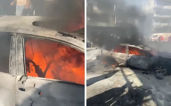 بالفيديو.. إسرائيل تعلن اغتيال  قيادي بارز في "حماس" في غارة جوية استهدفت سيارته  شمال لبنان