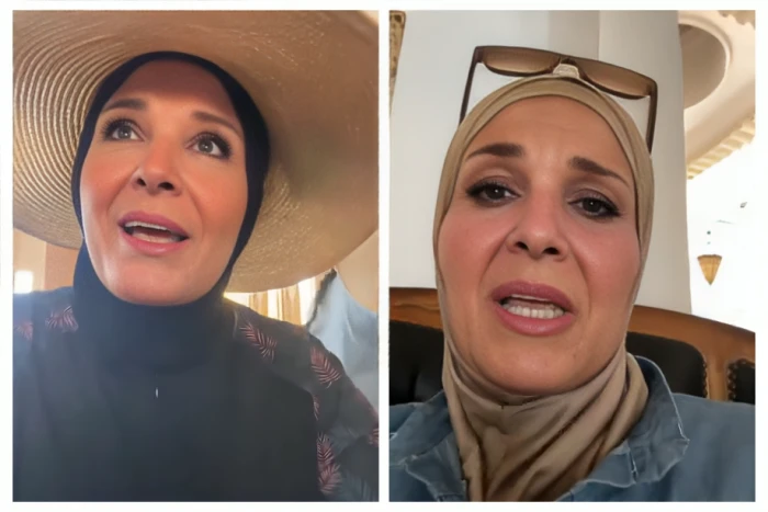 "مش ممكن أسيبه أبدًا".. بالفيديو:  مصرية تلحق بابنها وعروسه في شهر العسل وتقيم معهما في نفس الفندق