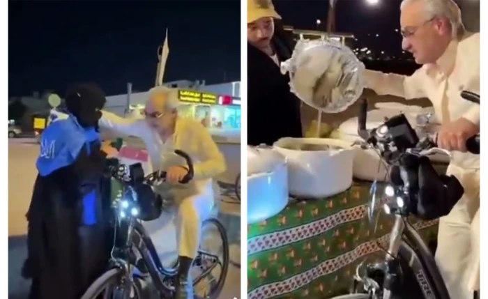بالفيديو.. الوليد بن طلال يتجول بدراجته في الرياض ويستجيب لطلب سيدة بالحصول على منزل