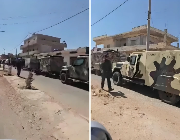 فيديو جديد يوثق انتشار مركبات الجيش السوري داخل السويداء لفرض الأمن فيديو جديد يوثق انتشار مركبات الجيش السوري داخل السويداء لفرض الأمن