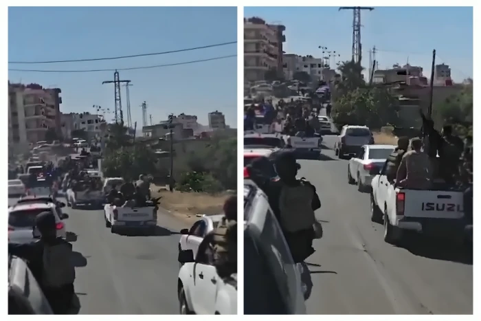 شاهد.. لحظة تعامل الجيش السوري مع كمين للميليشيات المسلحة في أحد أحياء السويداء