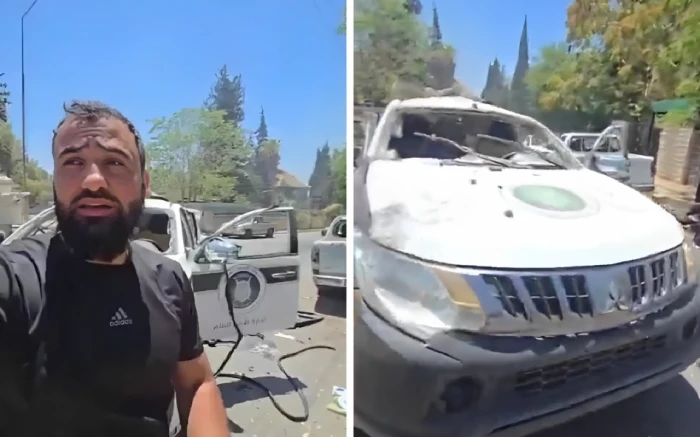 بالفيديو: إسرائيل تقصف آليات للأمن الداخلي السوري في السويداء وتوقع قتلى في صفوف النظام