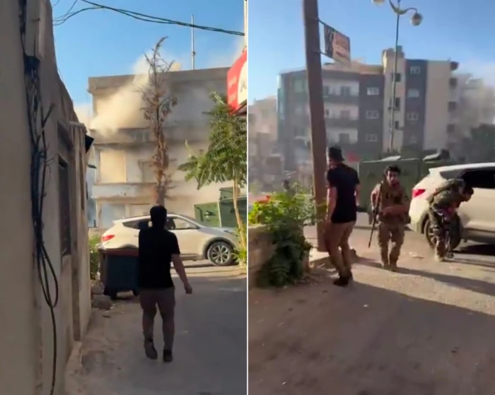 بالفيديو: مواجهات مسلحة وتبادل إطلاق نار بين قوات الأمن السورية ومسلحين في شوارع السويداء