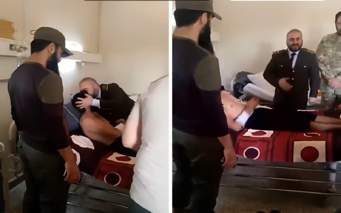 بالفيديو.. أحدث ظهور لوزير الدفاع السوري "مرهف أبو قصرة" خلال تفقده مصابي العشائر الذين غدرت بهم ميليشيات حكمت الهجري بالفيديو.. أحدث ظهور لوزير الدفاع السوري "مرهف أبو قصرة" خلال تفقده مصابي العشائر الذين غدرت بهم ميليشيات حكمت الهجري