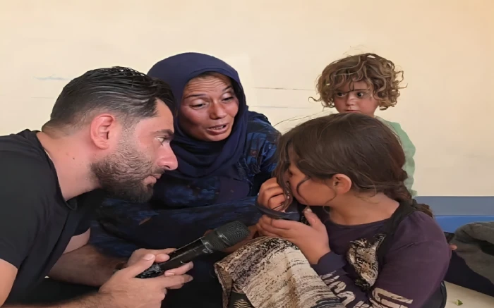 ضربونا بعد أن قالوا "أنتِ بأمانتنا".. بالفيديو: سيدة سورية مع أطفالها تروي تفاصيل تهجيرها من السويداء ضربونا بعد أن قالوا "أنتِ بأمانتنا".. بالفيديو: سيدة سورية مع أطفالها تروي تفاصيل تهجيرها من السويداء