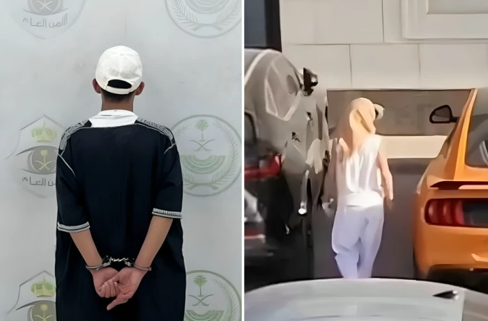 بالفيديو: بيان أمني بشأن القبض على شخص ظهر في محتوى مرئي يحاول فتح مركبات متوقفة للسرقة