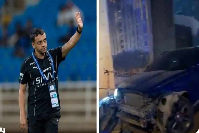 بالفيديو: نجاة لاعب الهلال السابق ”محمد الشلهوب” من حـادث مروري