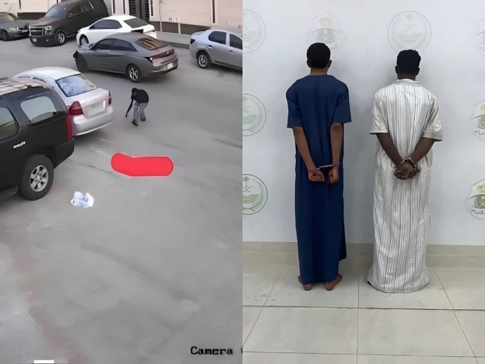 القبض على شخصين لسرقتهما مركبة آخر في وضع التشغيل بالرياض -فيديو