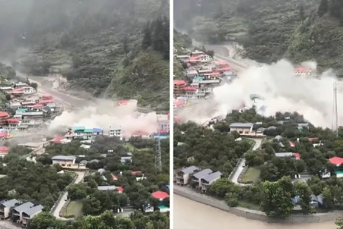 بالفيديو.. فيضانات مفاجئة تجرف المنازل وتخلف قتلى ودماراً واسعاً في الهند