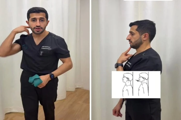 بالفيديو.. طبيب يكشف عن تمارين منزلية لتصحيح وضعية الرقبة والحد من آلامها