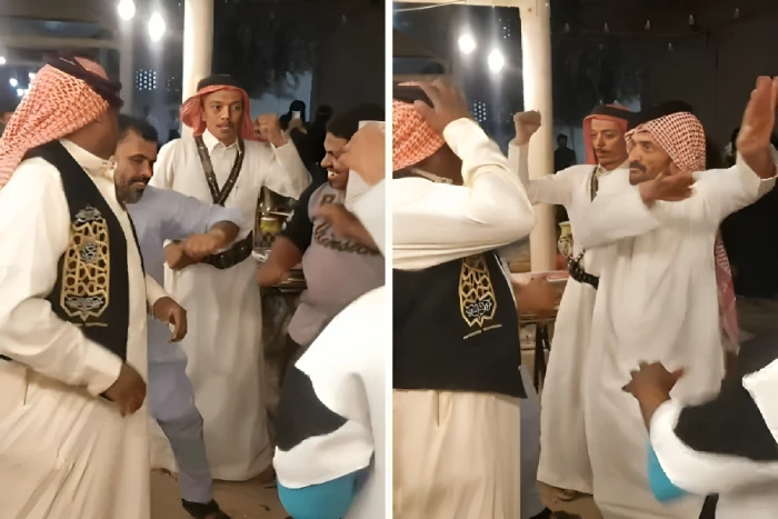 بالفيديو.. أشخاص يرقصون على أغنية مايكل جاكسون ويقلدون حركاته في سوق الزل بالرياض