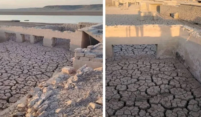 بالفيديو: جفاف حاد يضرب سد الموصل بالعراق