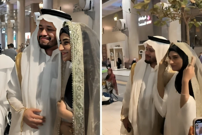 فيديو ل "عروسين" داخل الحرم المكي يثير الجدل