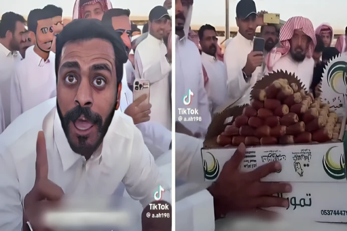 بالفيديو.. حراج على كرتونين تمر صقعي يصل إلى 2000 ريال في سوق بريدة