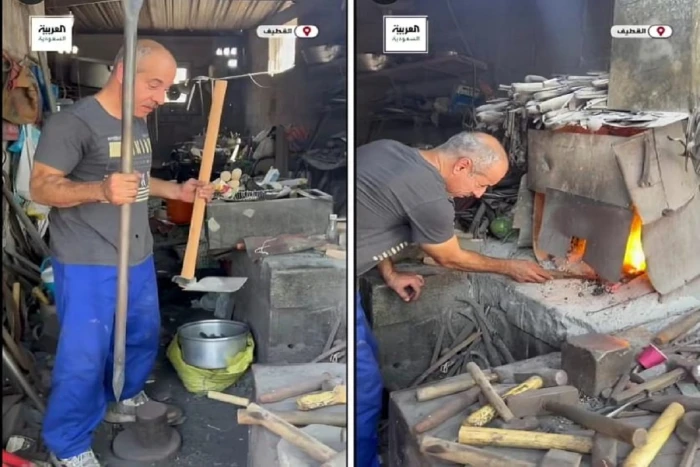 بالفيديو.. مواطن يروي قصة عمله في مهنة الحدادة منذ 35 عاما في القطيف.. ويكشف أبرز الصعوبات في هذا المجال