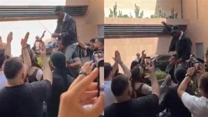 حملوه على الأكتاف.. بالفيديو: لبنانيون يستقبلون محمد رمضان بزفة شعبية لحظة وصوله بيروت