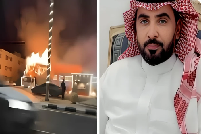أول صورة للمواطن "ماهر الدلبحي" الذي قاد شاحنة مشتعلة وأنقذ محطة وقود من كارثة محققة في الدوادمي