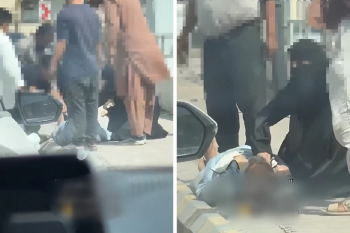 بالفيديو.. ممرضة سعودية تُسعف مقيمًا على الرصيف بعد تعرضه لحادث مروري في الرياض