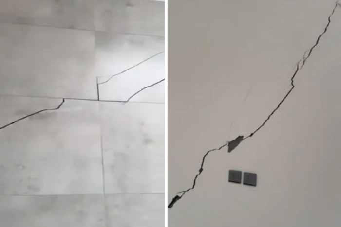 لم يمض على بنائه سوى 4 أشهر.. فيديو يوثق تصدعات خطيرة داخل منزل جديد على كود البناء السعودي
