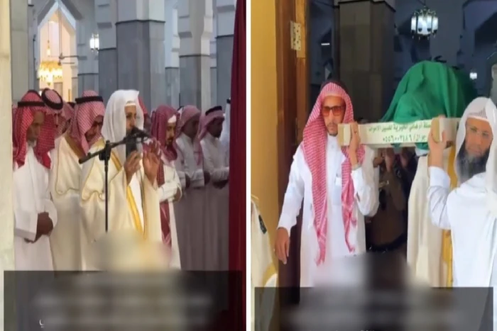 شارك في حمل الجثمان سيرا على الأقدام.. بالفيديو.. محافظ الطائف يؤدي صلاة الميت على "وضحى الفهمي" ضحية سقوط لعبة كهربائية بمنتزه في الهدا