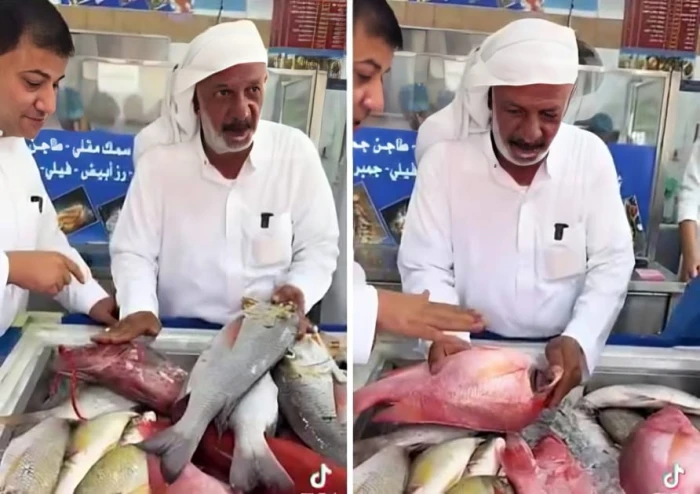 بالفيديو: بائع سمك يوضح طريقة بسيطة لمعرفة السمك الطازج ويكشف عن أغلى نوع في البحر الأحمر