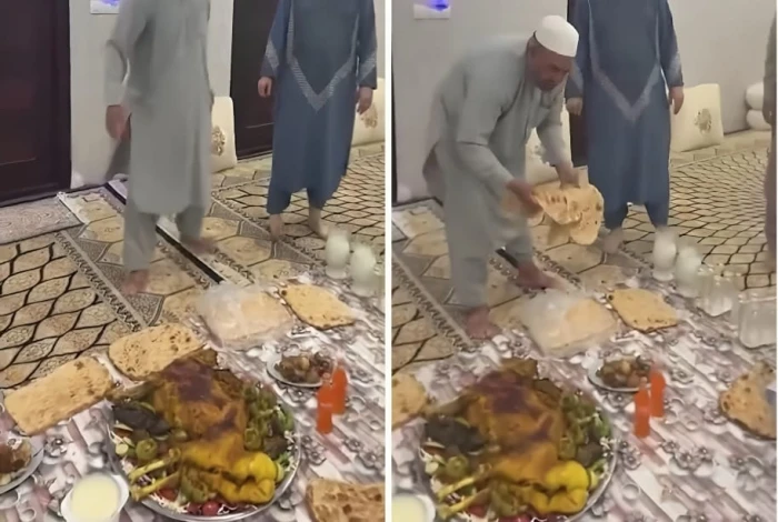 بالفيديو.. عامل أفغاني يعد وليمة مفطح أثناء زيارة كفيله الكويتي له في أفغانستان