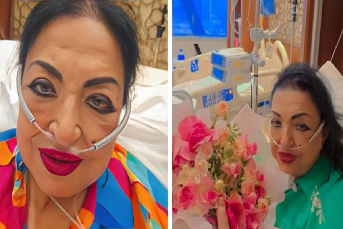 بالصور: أحدث ظهور للفنانة سميرة توفيق بعد خضوعها لعملية قسطرة