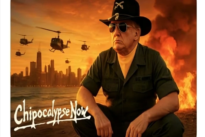 الرئيس ترامب ينشر صورة له  بالزي العسكري ..ويعلق: "شيكاغو ستعرف قريباً سبب تسمية وزارة الحرب"