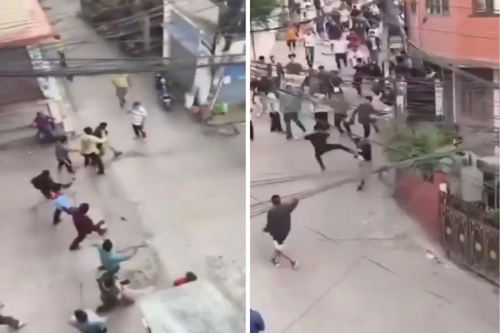 بالفيديو: متظاهرون نيباليون يطاردون "وزير هارب " وأحدهم يركله بقدمه ويسقطه على الأرض