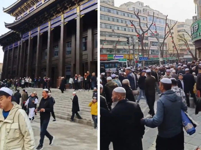 بالفيديو:  تداول مقطع رفع الأذان في أكبر مساجد مقاطعة تشينغهاي الصينية