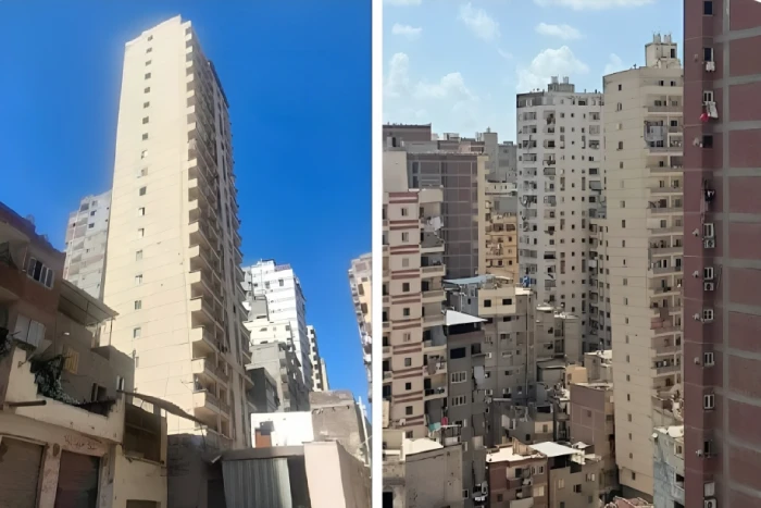 مصر: بالفيديو.. ميل عمارة مكونة من 21 طابقا في الإسكندرية.. وعند فحص العقار كانت المفاجأة !
