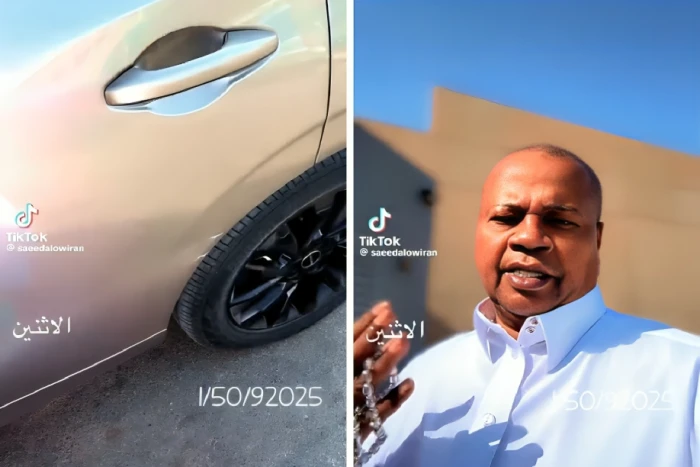 بالفيديو.. ردة فعل سعيد العويران بعدما صدم قائد مركبة سيارته وغادر دون أن يعتذر