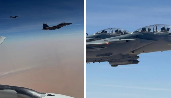 بالصور.. مقاتلات سعودية ترافق رئيس وزراء باكستان لدى وصوله الرياض