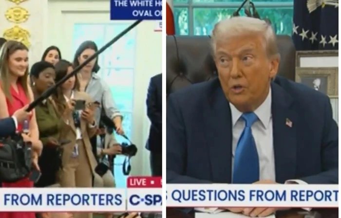 "أنا لست مزعجة"… بالفيديو: ملاسنة حادة بين ترامب ومراسلة خلال مؤتمر صحفي